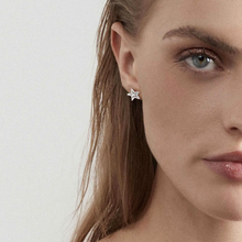 Load image into Gallery viewer, TRUEJOY STAR EARRINGS 240104/007 SILVER STUDS
