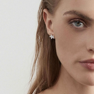 TRUEJOY STAR EARRINGS 240104/007 SILVER STUDS