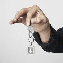 Load image into Gallery viewer, KEYRING 131709/002 ANCHOR STAINLESS STEEL &amp; BLACK PVD
