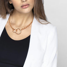 Load image into Gallery viewer, INFINITO NECKLACE 028203/001 STAINLESS STEEL WITH CZ

