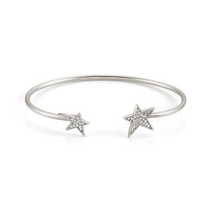 STELLA BANGLE 146707/010 SILVER STARS & CZ