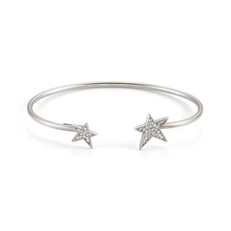 STELLA BANGLE 146707/010 SILVER STARS & CZ